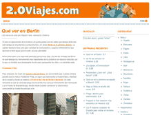 Tablet Screenshot of 2.0viajes.com